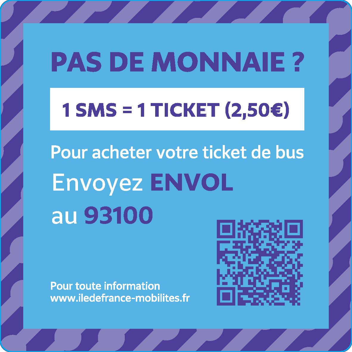 Pas de monnaie mais un téléphone, optez pour le ticket SMS ! Îlede