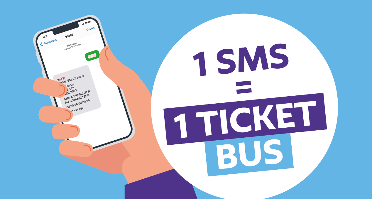 1 SMS = 1 ticket de BUS | Île-de-France Mobilités