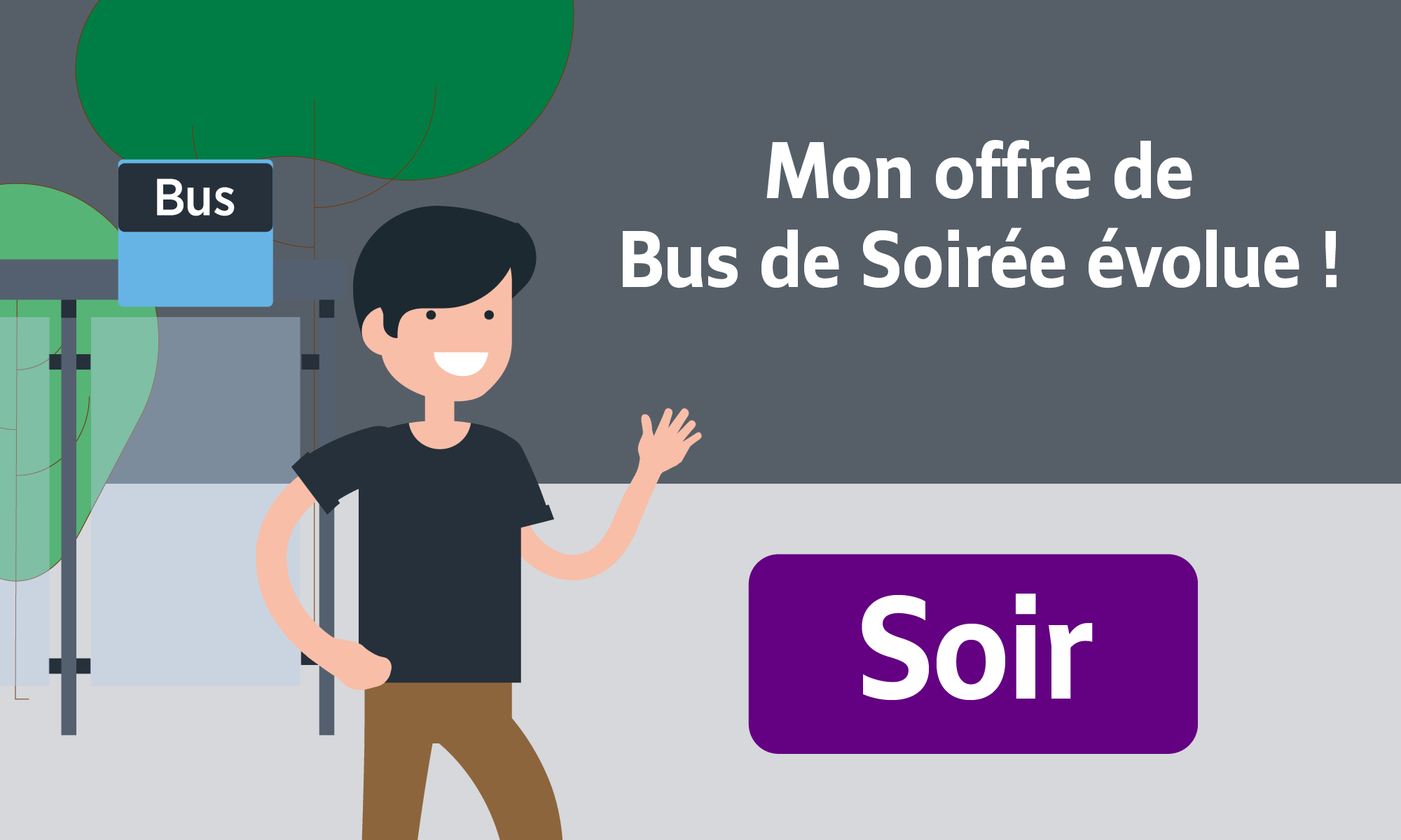 Evolução da oferta de autocarros noturnos na zona de Val d'Yerres Val de Seine