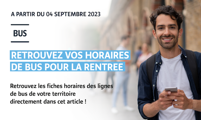 Les horaires de vos bus pour la rentrée sur votre territoire Val d'Yerres Val de Seine.