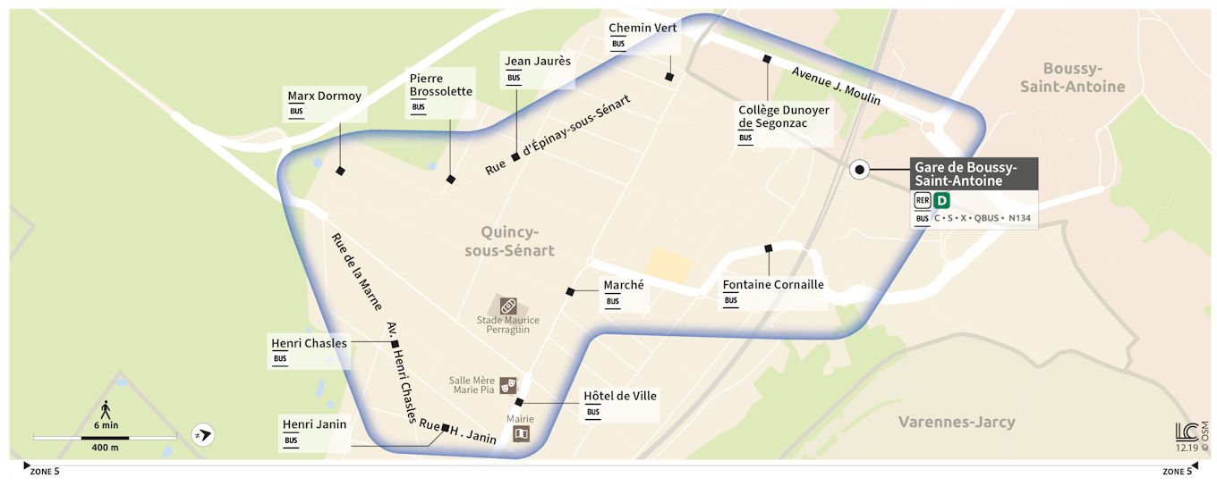 Plan Bus de Soirée Quincy