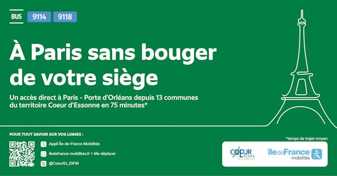 9114 Montez à bord, Paris vous attend avec les lignes 9114 et 9118 ! | Île ...