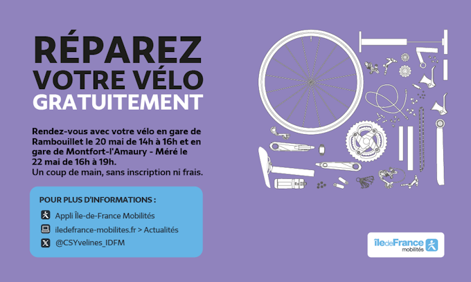 Réparez votre vélo gratuitement.