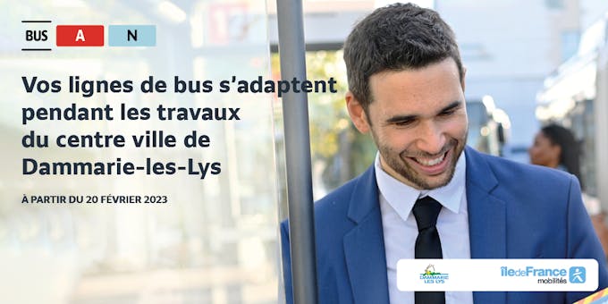 Vos lignes de bus s'adaptent pendant les travaux du centre ville de Dammarie-les-Lys