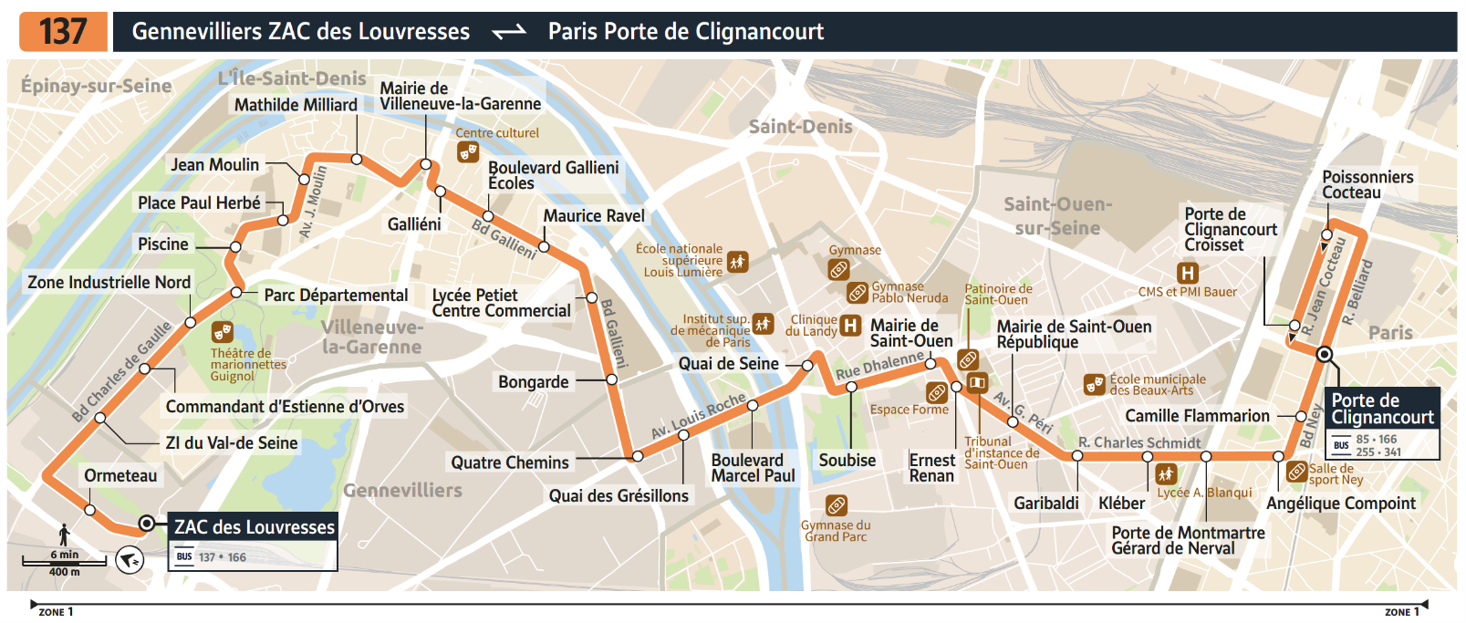 Ligne 137, ZAC des Louvresses