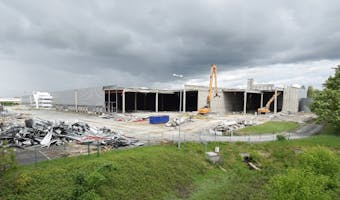 travaux du futur dépôt-bus