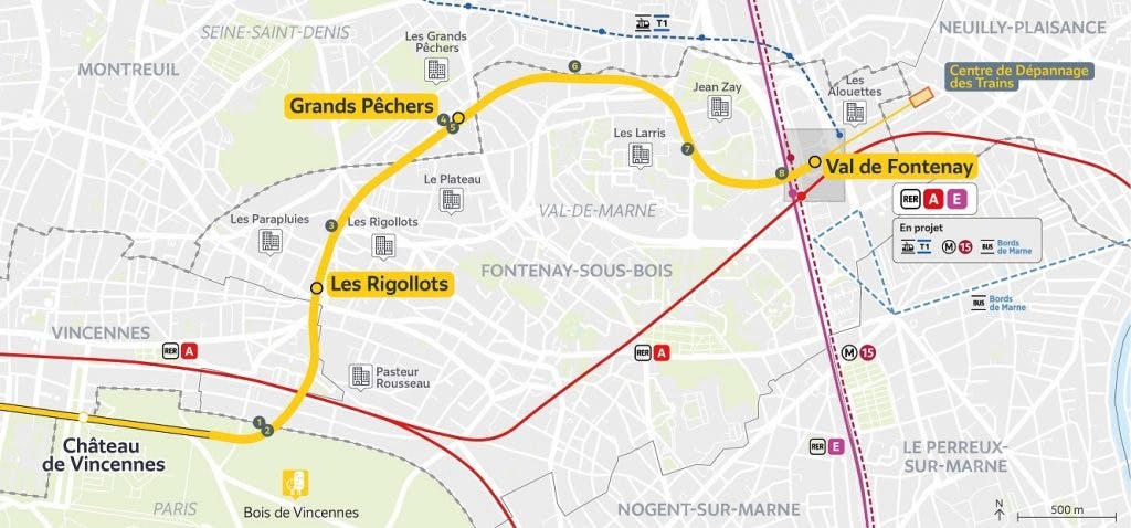 prolongement métro 1