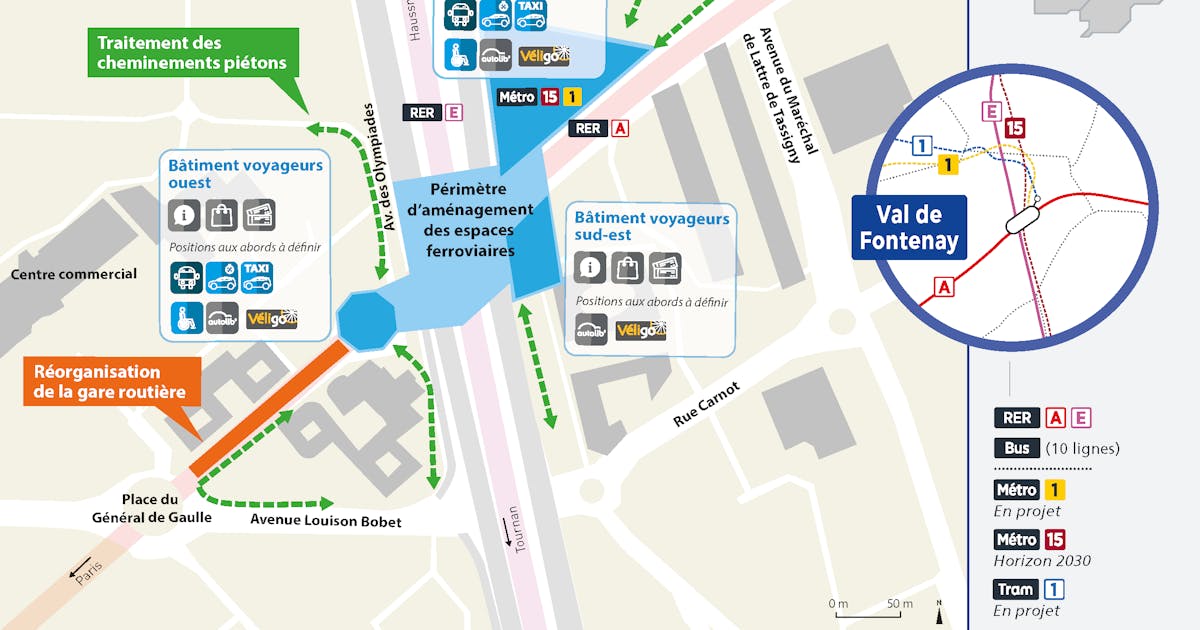 Projet Réaménagement de la gare ValdeFontenay