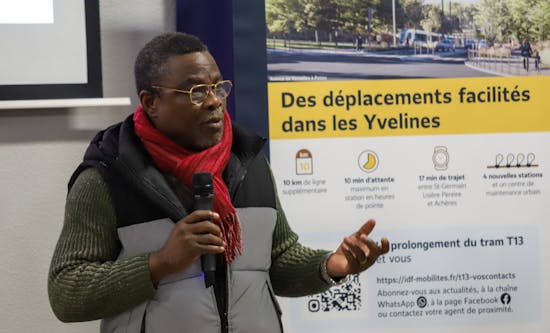 Romain Kouo, agent de proximité du T13