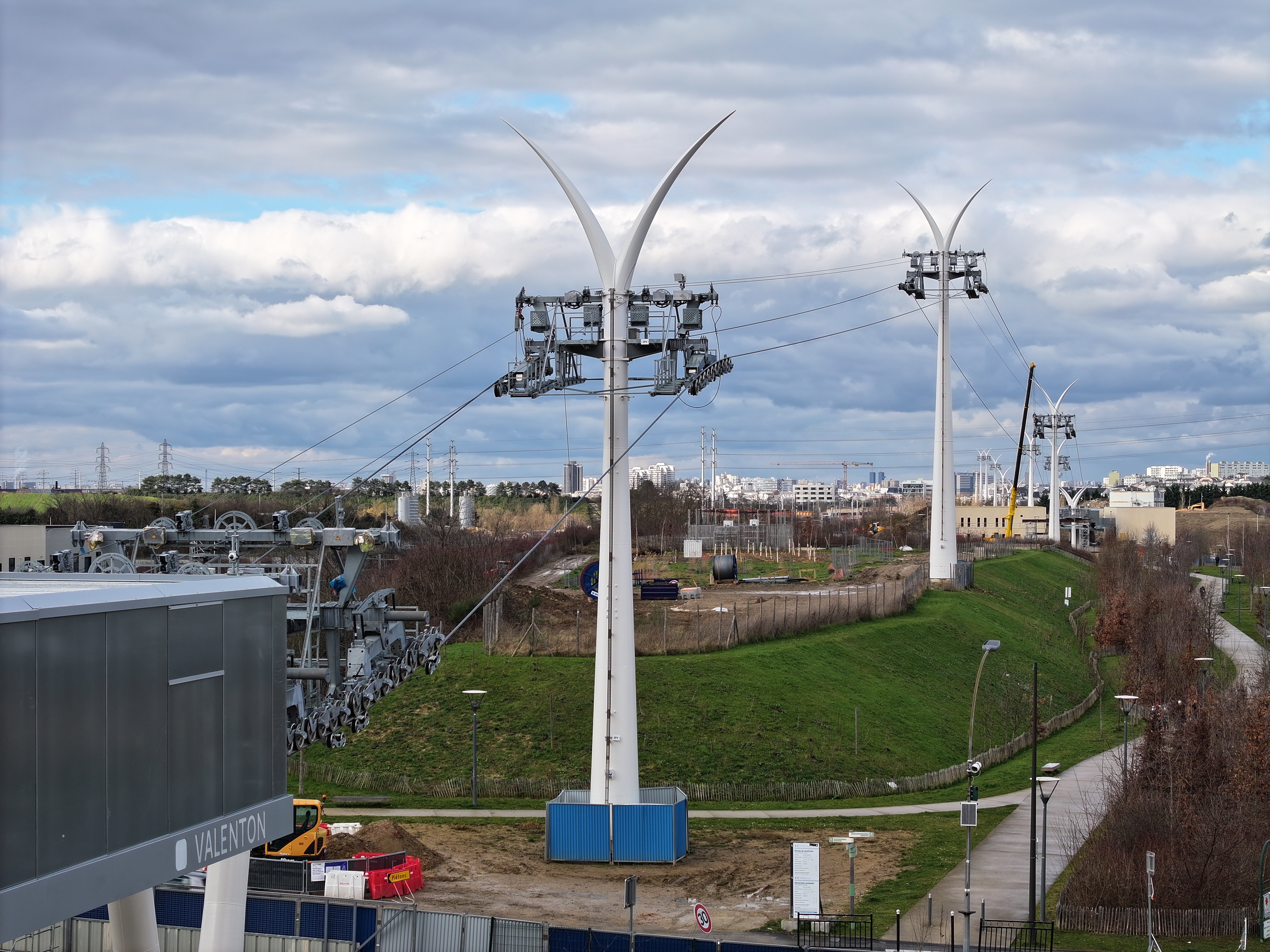 Foto del corredor verde de La Végétale entre las estaciones de Valenton y Limeil-Brévannes