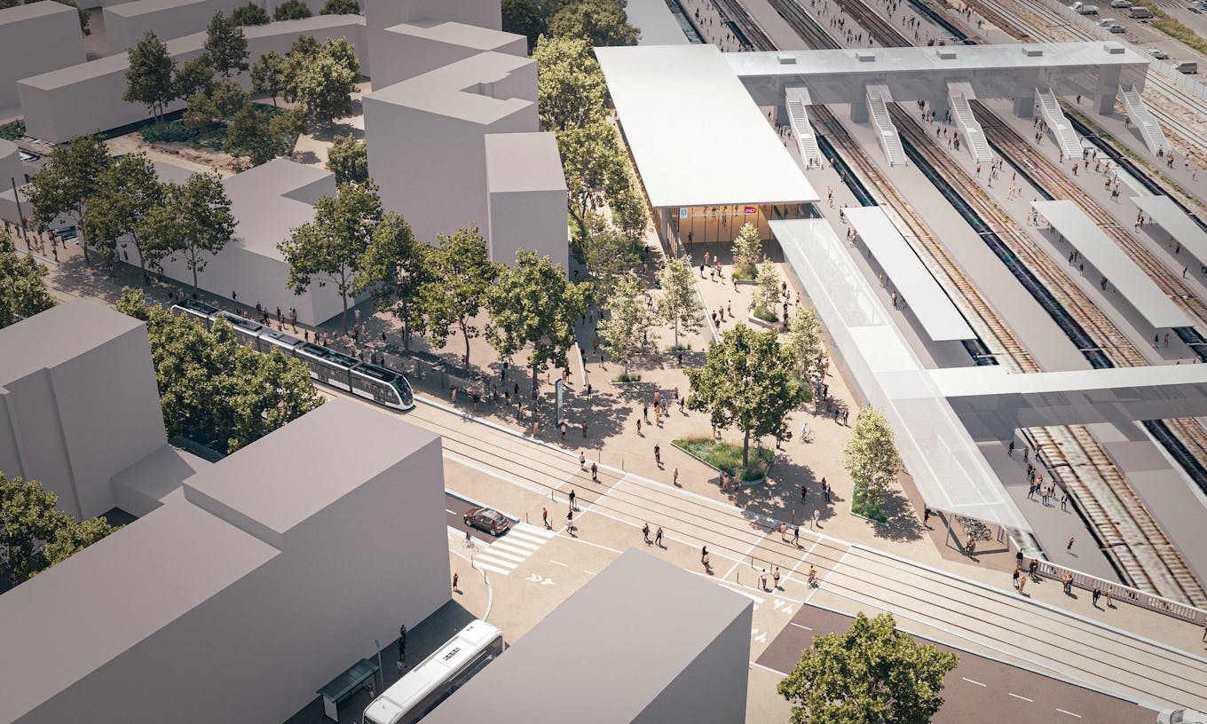 Vue d'ensemble sur le projet de pôle