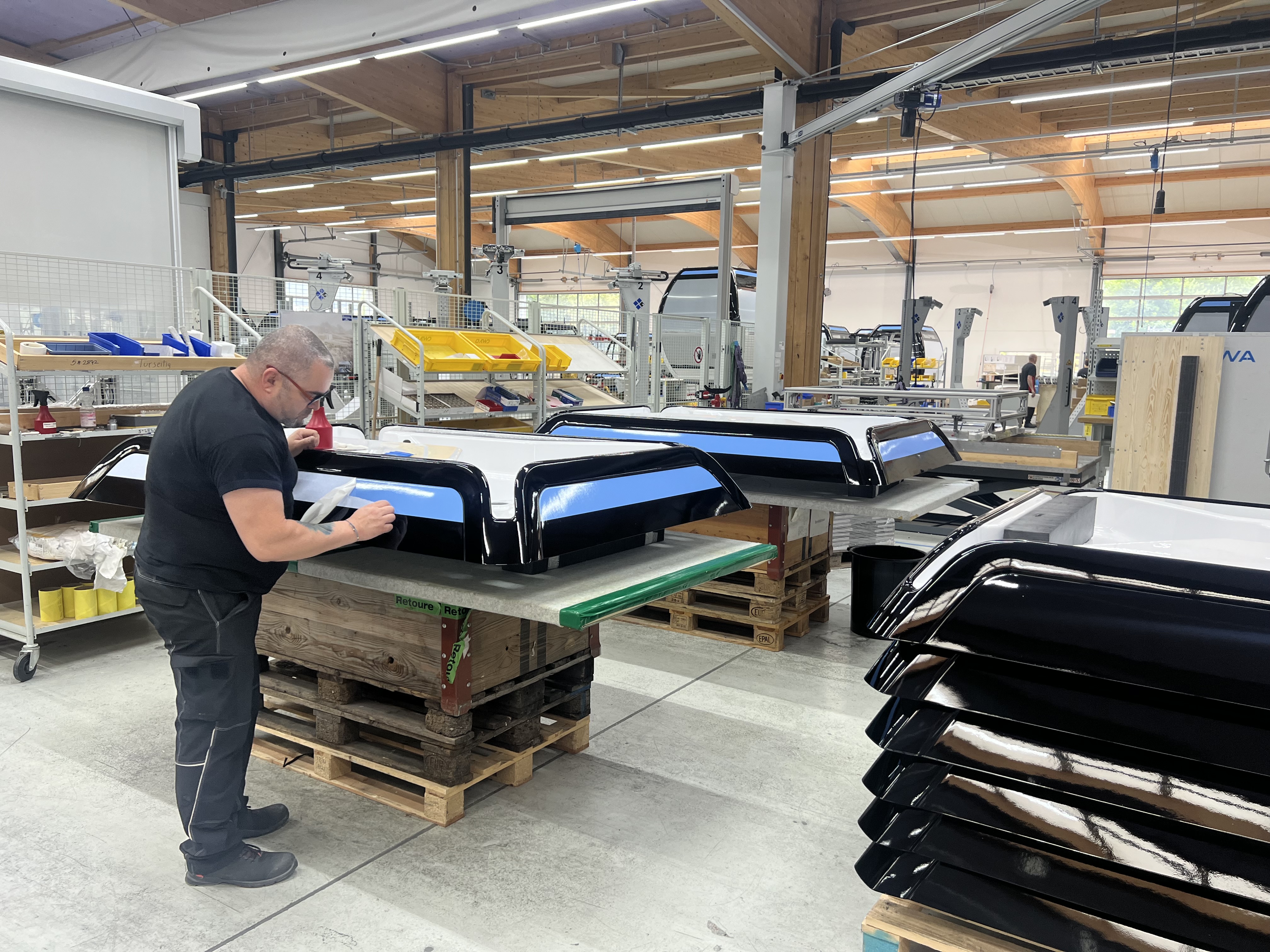 Fabricación de cabinas en tejados