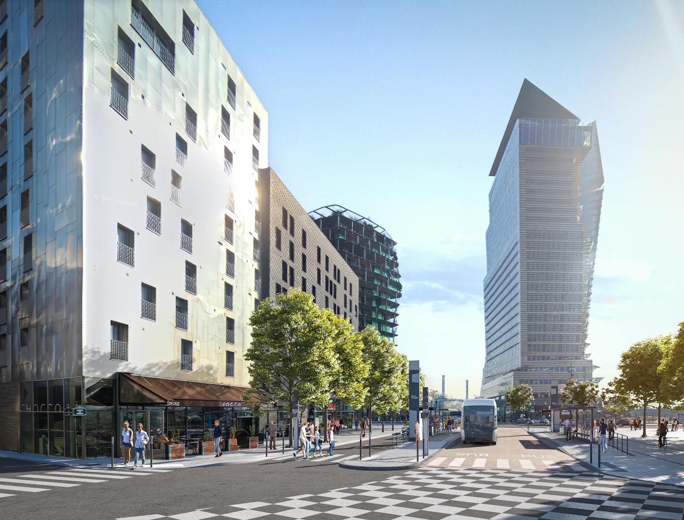 Intention to develop Tzen 5, Paris 13th (non-contractual perspective) © Artélia_Richez Associés