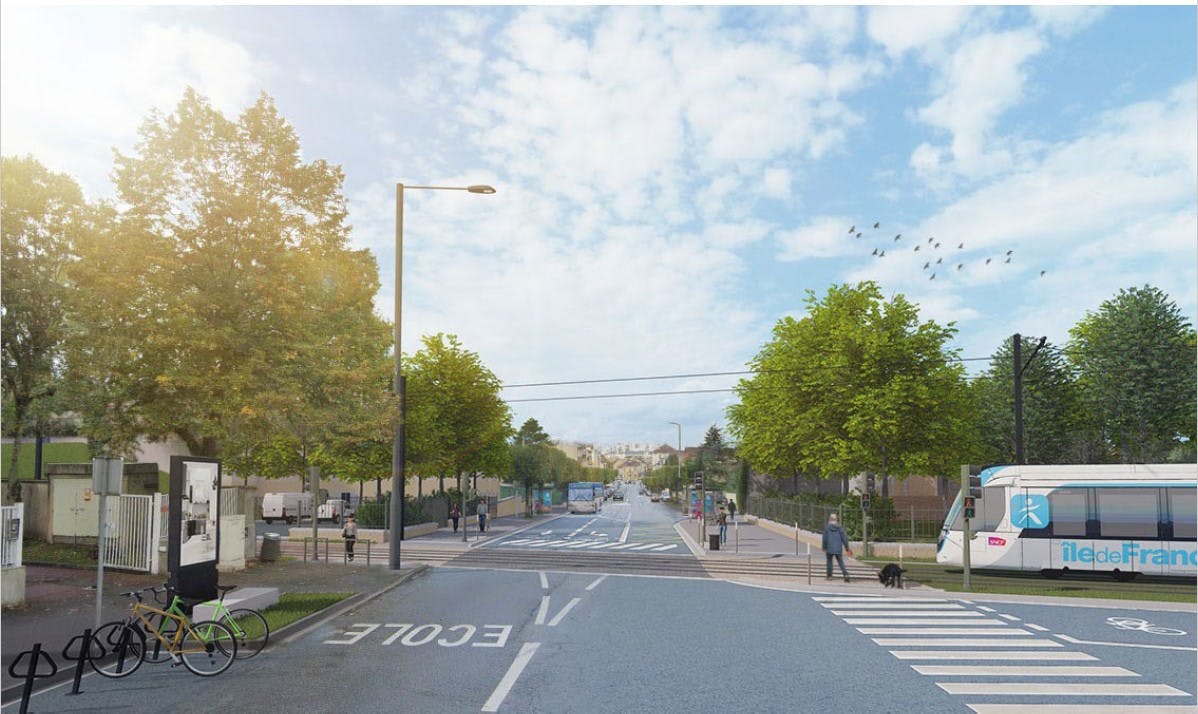 Rue F Levebre entrance poissy