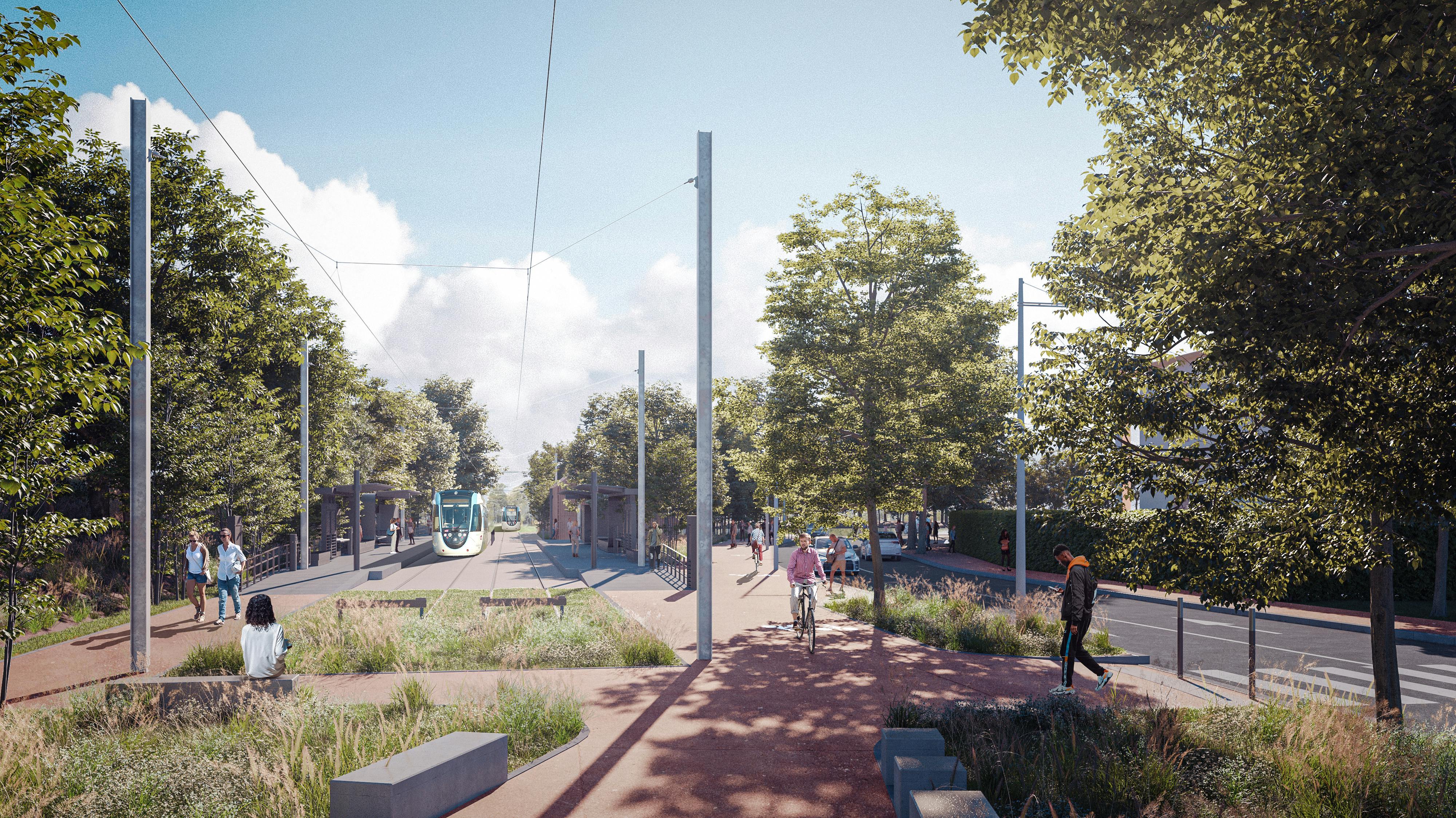 ©Richez Associés - Intention d'aménagement non contractuelle - Terminus d'Achères