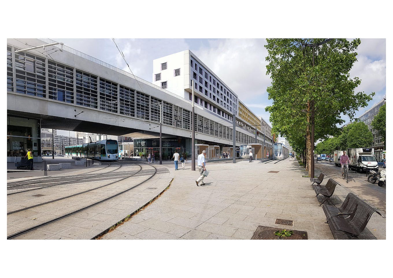 Perspectives Tram Prolongement SaintDenis Porte de Paris > Paris