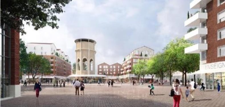 Perspective of the Maison Blanche park in Neuilly-sur-Marne - Source: Neuilly-sur-Marne City Hall (2020)