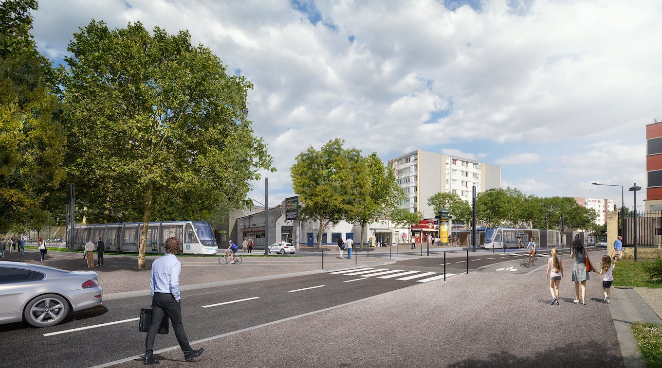 Perspectives Tram Prolongement SaintDenis Porte de Paris > Paris