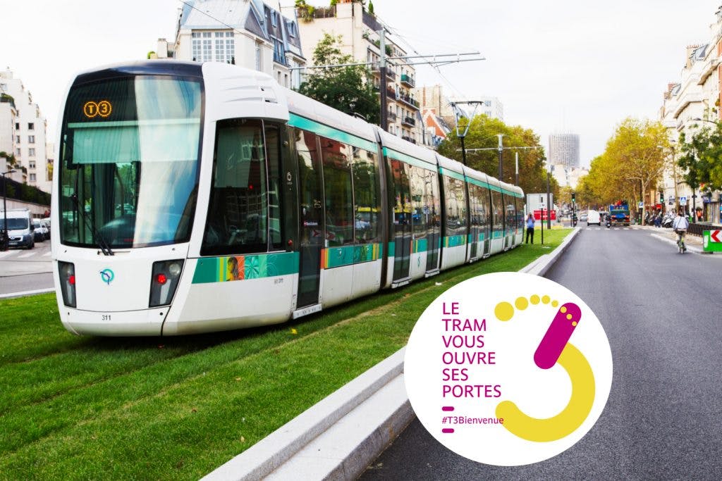 Le Tram 3b sur sa ligne