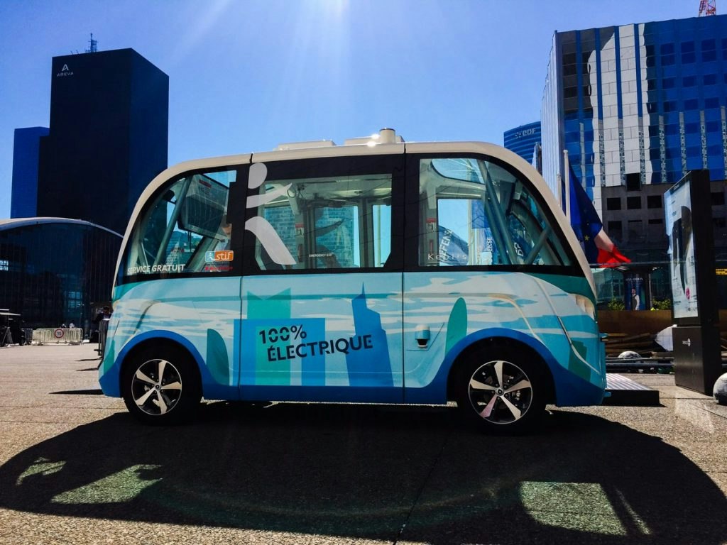 Navette autonome en expérimentation à La Défense 