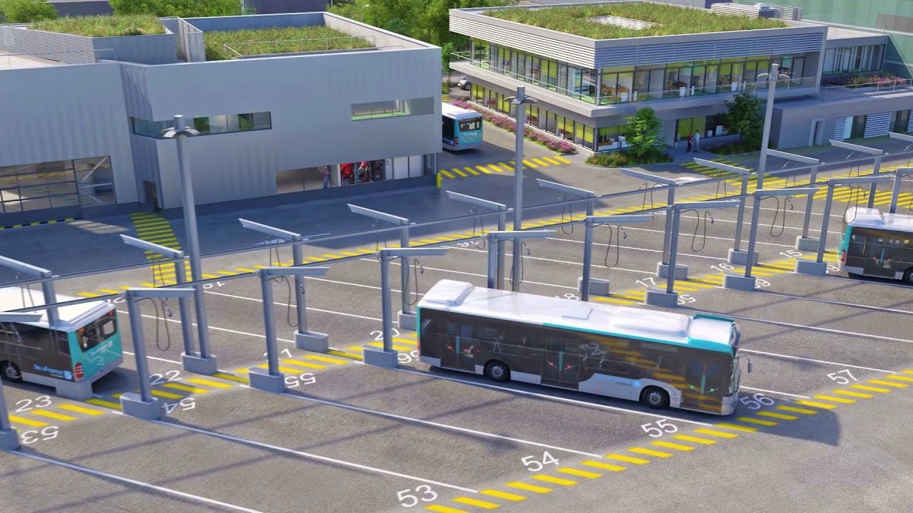 Représentation du futur centre opérationnel bus de Vaux-le-Pénil