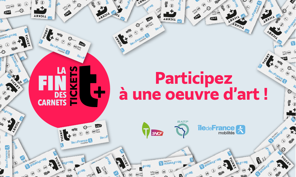 Dites au revoir au carnet de tickets t+ en participant à une œuvre d'art collaborative