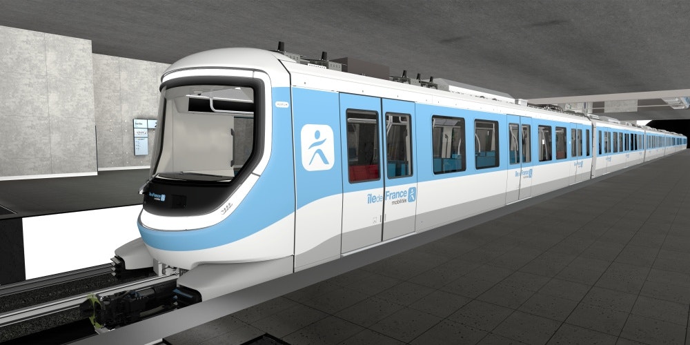 Visualizzazione della metropolitana automatica che circolerà sulle linee 16 e 17.