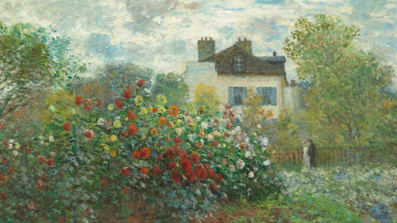 Claude Monet, Le jardin de l'artiste à Argenteuil, 1873, huile sur toile, National Gallery of Art, Washington.