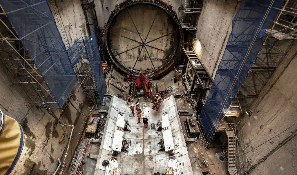 Creusement de Tunnel ferroviaire à Courbevoie