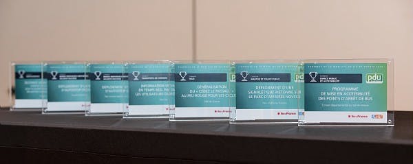Trophées alignés