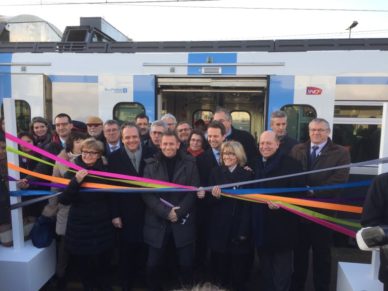 Inauguration du Regio 2N, nouveau train sur la ligne R