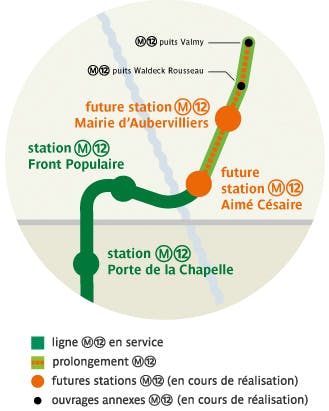 Infographie : Tracé de la ligne de métro 12