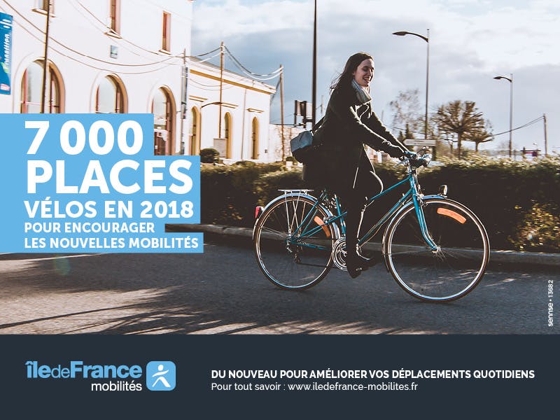 Campagne pour la création de nouveaux espaces Véligo : Utilisateur vélo en île-de-France