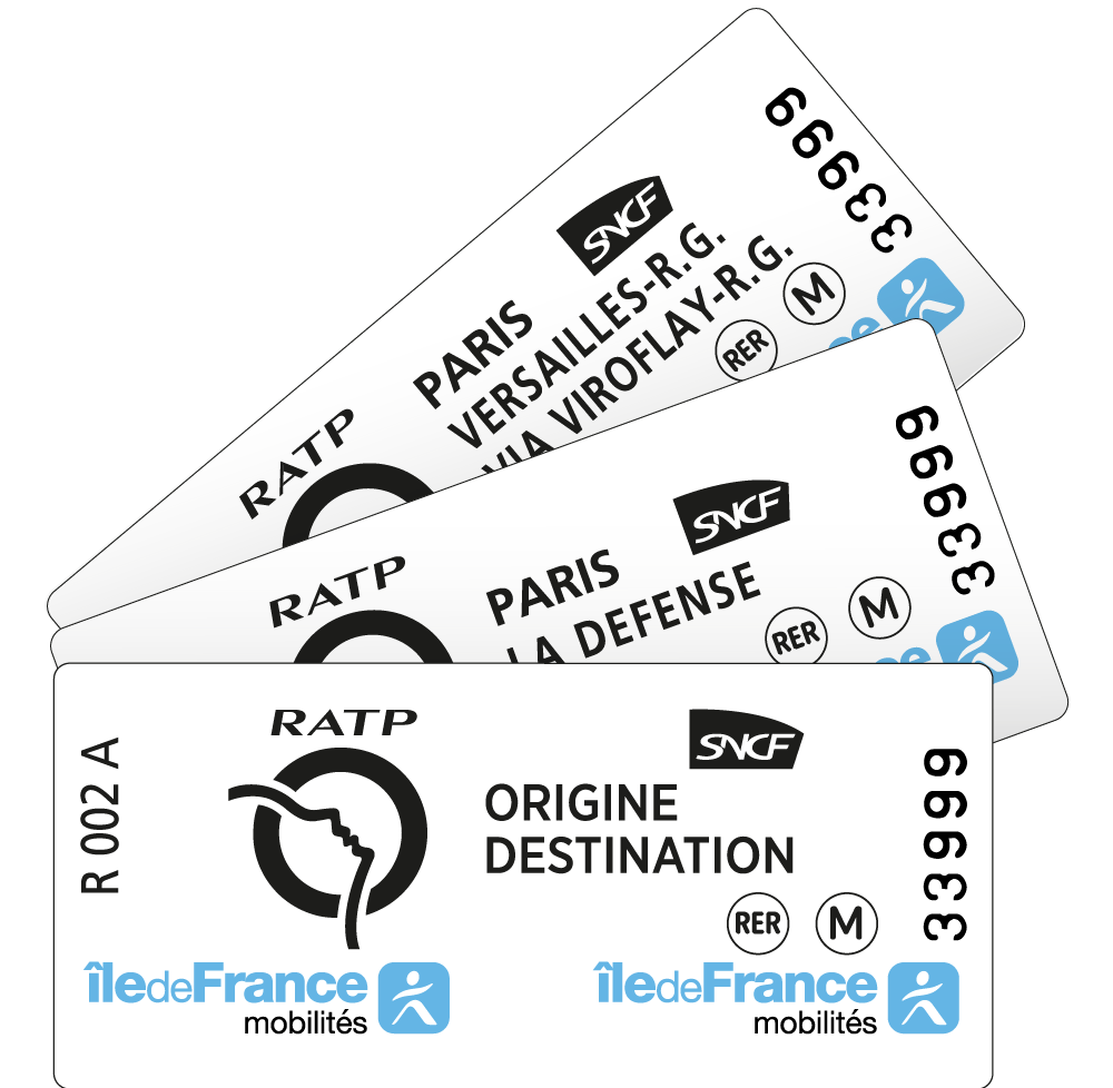 OriginDestination ticket ÎledeFrance Mobilités