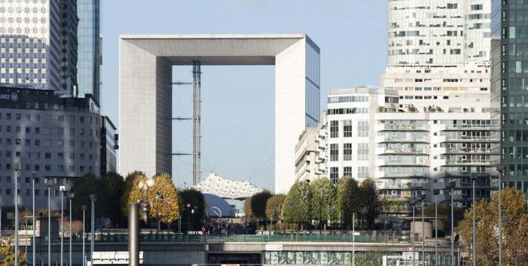 Perspective sur l'espace de l'expérimentation de la navette automatique