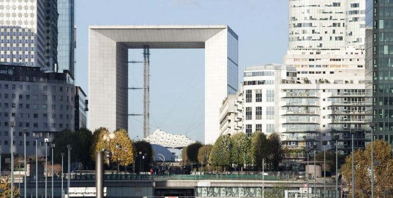 Perspective sur l'espace de l'expérimentation de la navette automatique