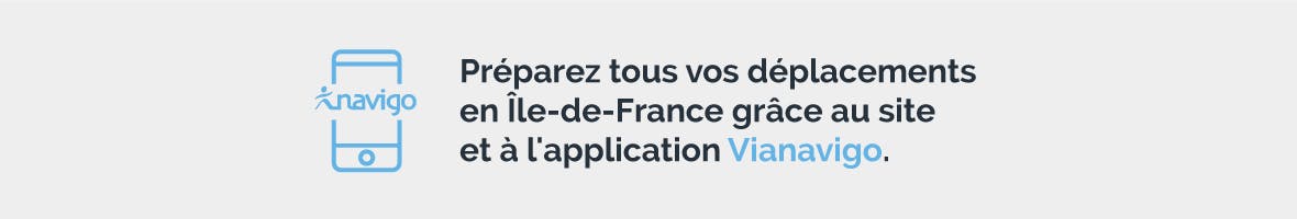 Infographie : Préparez tous vos déplacements en Île-de-France grâce au site et à l'application Vianavigo.