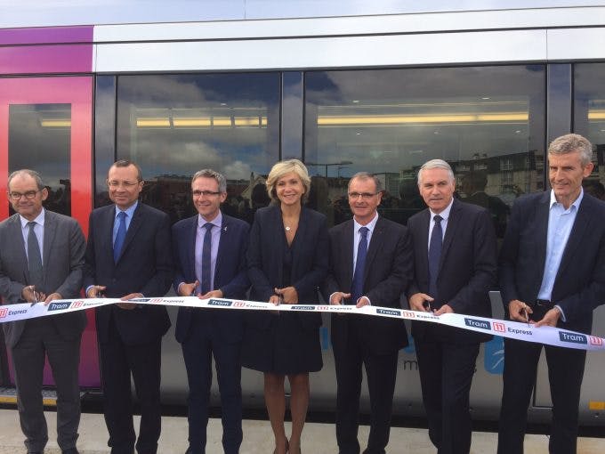 Inauguration de la ligne du Tram 11 Express