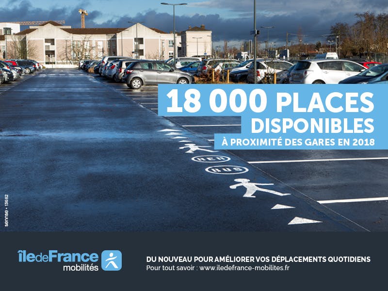Visuel de campagne pour la création des nouvelles places de parking pour les voyageurs