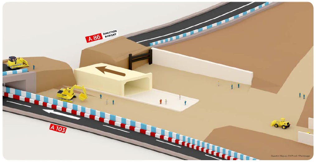 Infographie : La reconstruction de l'autoroute