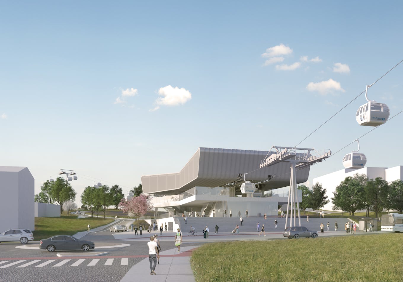 Prévisualisation de la future station Émile Zola du Câble A