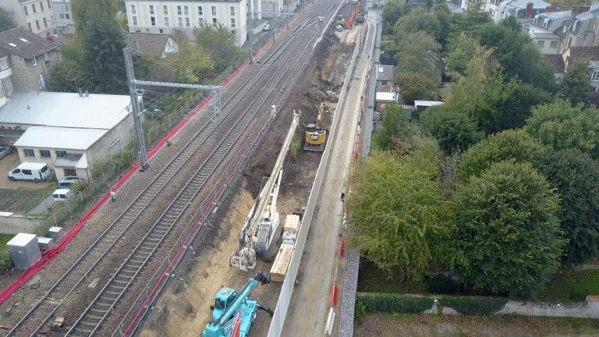 Perspective sur l'avancement des travaux du RER E
