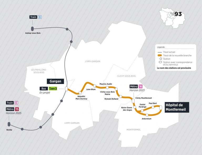 Infographie : tracé du Tram 4
