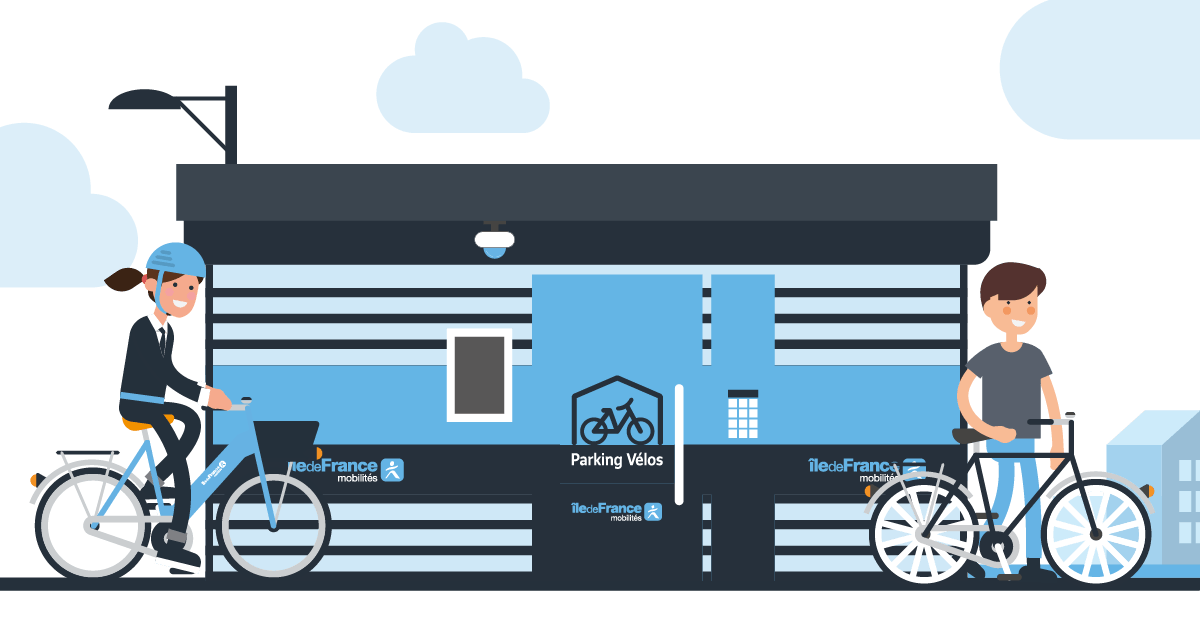 Illustration des Parkings Vélos Île-de-France Mobilités