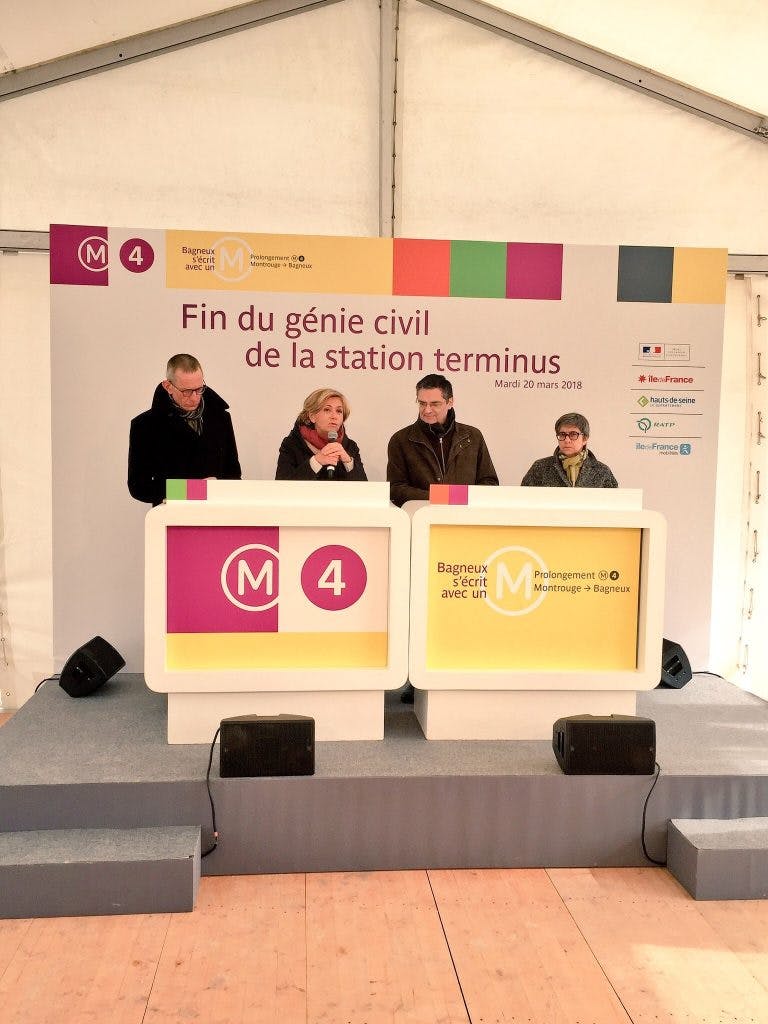 Discours des partenaires pour le prolongement de la ligne 4