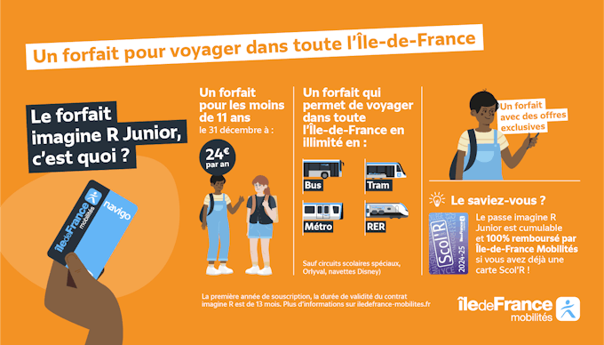 Abonnés Scol'R Junior : faites-vous rembourser votre passe Imagine R
