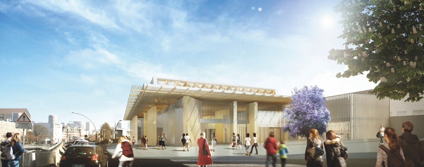 Vue de la future station de métro Kremlin-Bicêtre Hôpital sur la ligne 14 © Société du Grand Paris / Jean-Paul Viguier et Associés