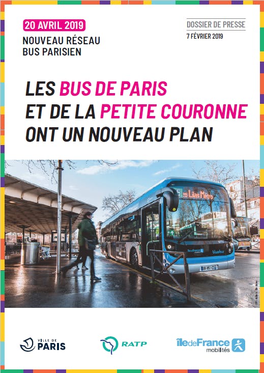 Campagne de communication : Les bus de Paris et de la petite couronne ont un nouveau plan