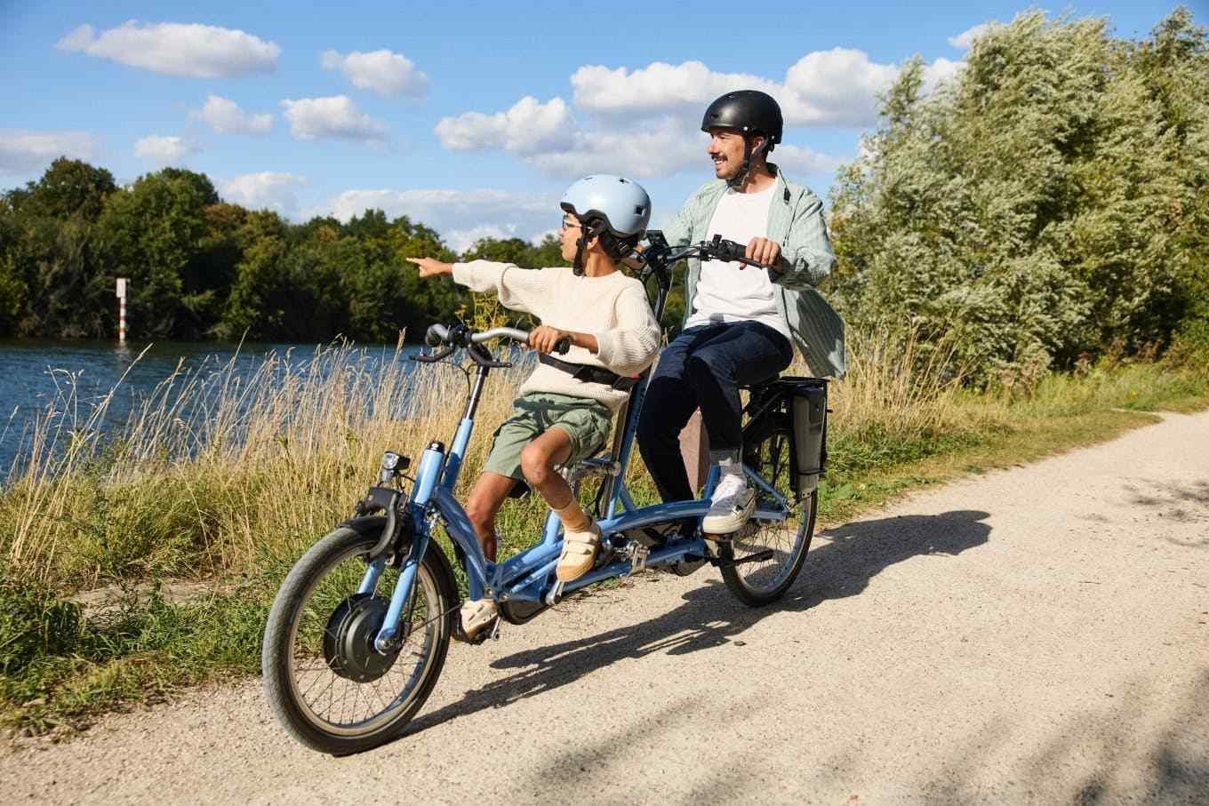 Le vélo tandem adulte/enfant de chez Véligo Location