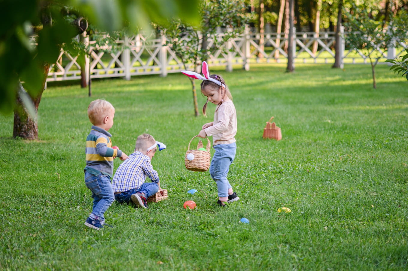 Chasse aux oeufs de Pâques 